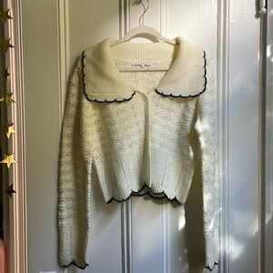 Endless Rose Knit Scalloped Sweater